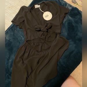 new with tags Princess Polly black tie romper
